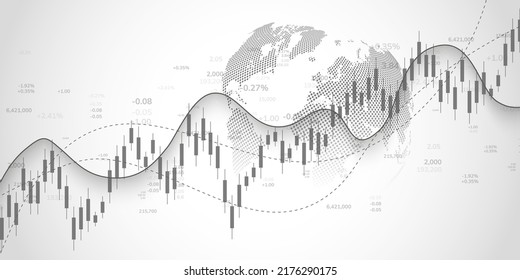 Stock exchange market, investment, finance and trading.