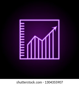 stock exchange outline icon. Elements of Banking & Finance in neon style icons. Simple icon for websites, web design, mobile app, info graphics