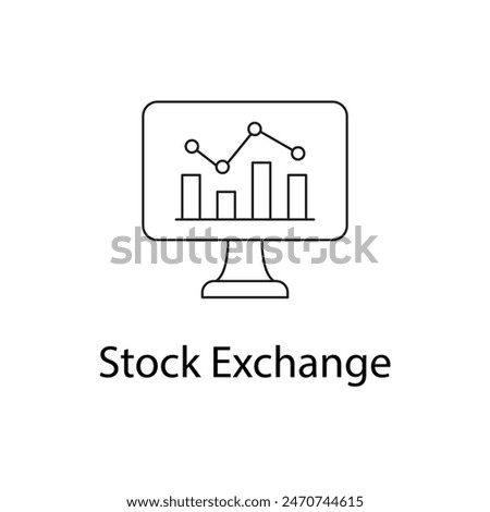 Stock Exchange: Trading Platform Icon for Investment and Finance.