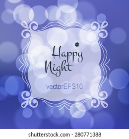 Stock fuzzy texture with bokeh effect and frame for text or title