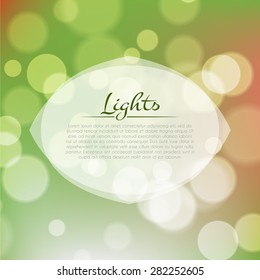 Stock fuzzy texture with bokeh effect and frame for text or title