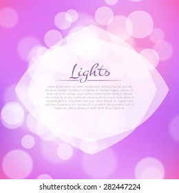 Stock fuzzy texture with bokeh effect and frame for text or title