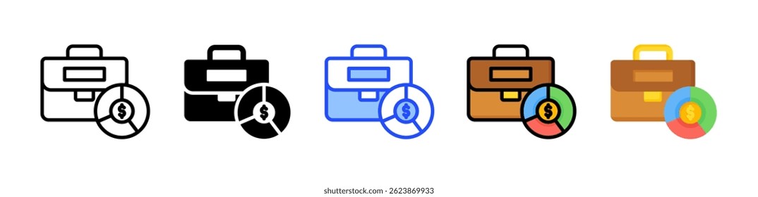 Stock Holdings Icon Collection With Multiple Styles