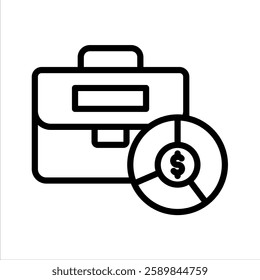 Stock Holdings Line Vector Illustration On White Background.