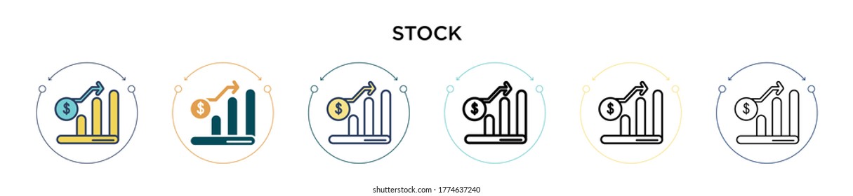 Stock icon in filled, thin line, outline and stroke style. Vector illustration of two colored and black stock vector icons designs can be used for mobile, ui, web