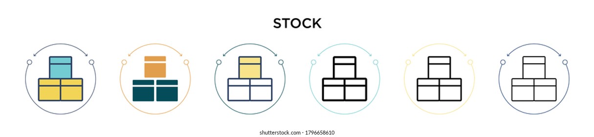 Stock icon in filled, thin line, outline and stroke style. Vector illustration of two colored and black stock vector icons designs can be used for mobile, ui, web