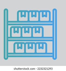 Stock icon in gradient style about logistics, use for website mobile app presentation