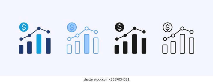 Conjunto de ícones de ações Coleção de estilos múltiplos