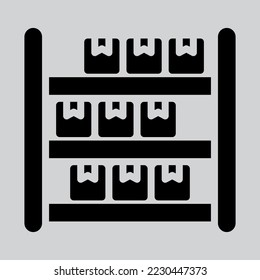 Stock icon in solid style about logistics, use for website mobile app presentation