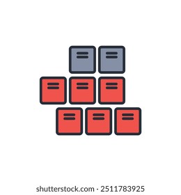 stock icon. vector.Editable stroke.linear style sign for use web design,logo.Symbol illustration.