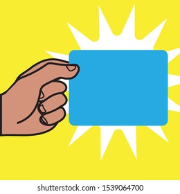 Stock Illustration: Business card for membership application