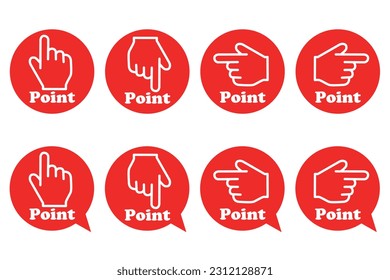 Stock Illustration: Check, point, attention, recommendation, notice, confirmation, important, main point, attention, important, important, pointing