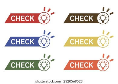 Stock Illustration: Check, point, attention, recommendation, notice, confirmation, important, main point, attention, important, important, pointing