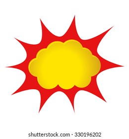 Stock illustration of a comic explosion or splash
