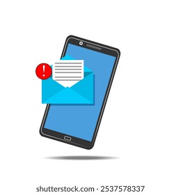 Ilustração da ação Proteção de dados. Sistema de segurança no smartphone.