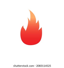 Stock illustration fire icon or logo design template
