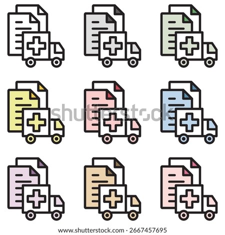 Stock Illustration Icon Set : Check, point, attention, recommendation, notice, confirmation, important, main point, attention, important, important, pointing