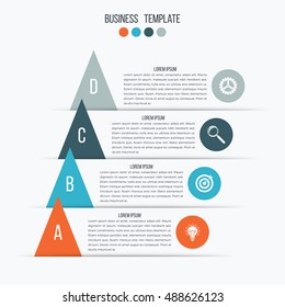 Stock illustration timeline infographic four option with arrow