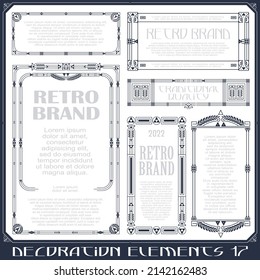 Stock illustration. Vector set of calligraphic design elements and page decor.