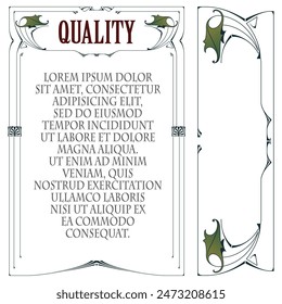 Stock illustration. Vector set of calligraphic design elements and page decor.