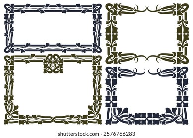 Stock illustration. Vector set of calligraphic design elements and page decor.