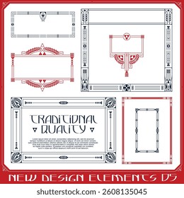 Stock illustration. Vector set of calligraphic design elements and page decor.