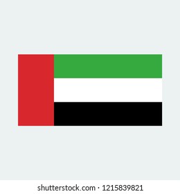 Stock Illustration Vector state flag of United Arab Emirates