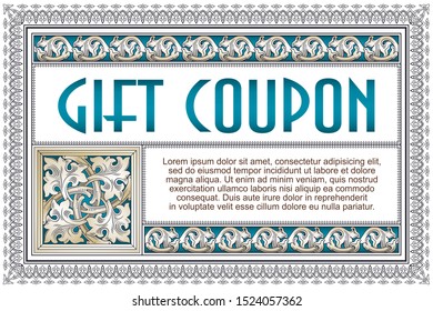 Stock illustration. Vector template flyer, invitations or greeting cards. 