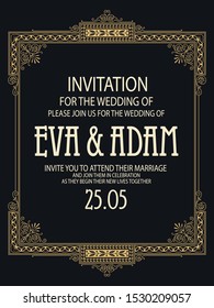 Stock illustration. Vector template flyer, invitations or greeting cards. 