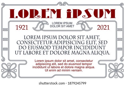 Stock illustration. Vector template flyer, invitations or greeting cards. 