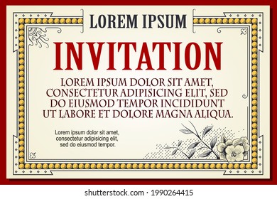 Ilustración bursátil. Volante de plantilla de vectores, invitaciones o tarjetas de felicitación. 