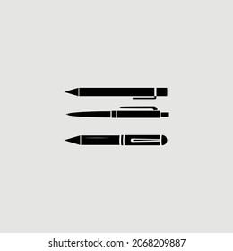 Stock image of writing pen flat design. Vector illustration