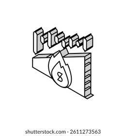 stock inflation isometric icon vector. stock inflation sign. isolated symbol illustration