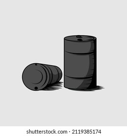 stock iron barrel material illustration vector design.perfect for oil liquid products