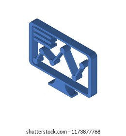 Stock isometric left top view 3D icon