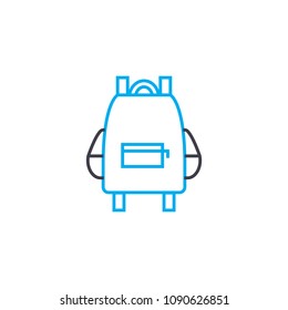 Stock of knowledge vector thin line stroke icon. Stock of knowledge outline illustration, linear sign, symbol concept.