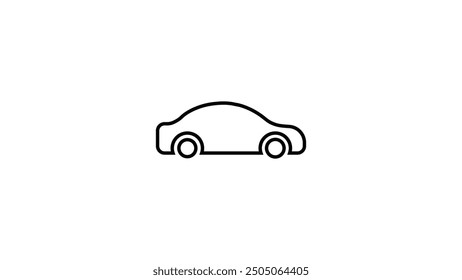 Stock line car icon transferred vector icon 