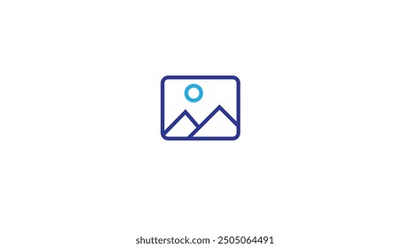 Stock line gallery  transferred vector icon 