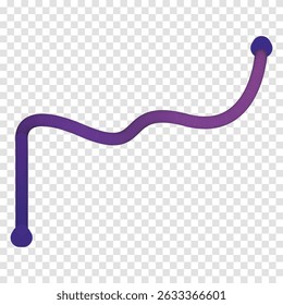 stock line gradient color shape ui element with white bag round