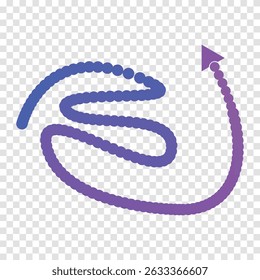 stock line gradient color shape ui element with white bag round