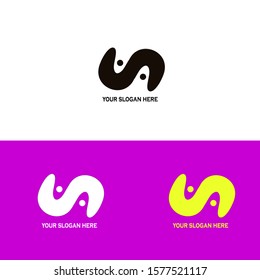 stock logo abstract vector - letter S