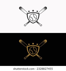 stock logo vector baseball illustration