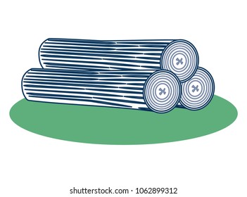stock logs wooden trunks tree