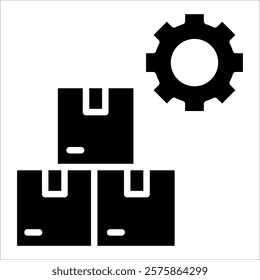 Stock Management Icon Element For Design