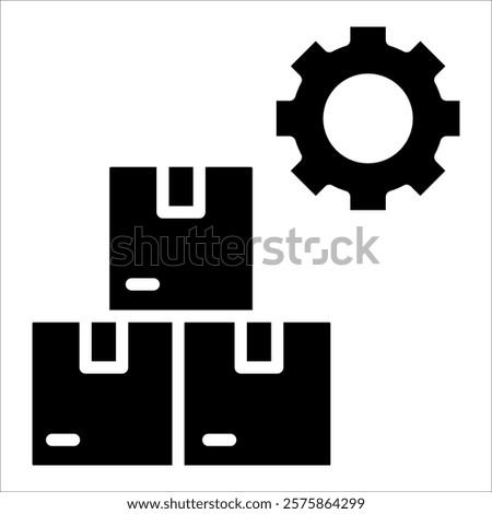 Stock Management Icon Element For Design