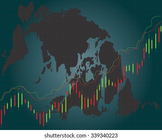 Stock market abstract background
