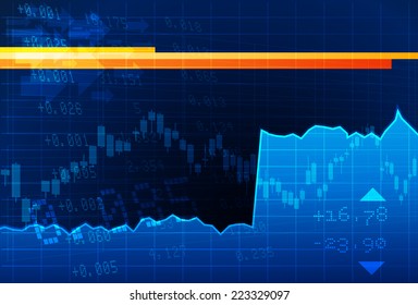 Stock Market Abstract - Illustration