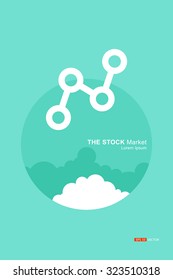 THE STOCK Market, Agent, meaning, symbols, logos, trademarks, Vector eps 10