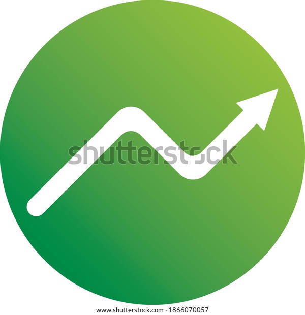 Stock Market Arrow Statistics Vector Icon Stock Vector Royalty Free 1866070057 Shutterstock 7586