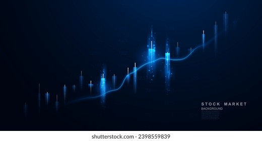 fondo de diseño de fondo del mercado bursátil o concepto de gráfico de operaciones forex ilustración vectorial